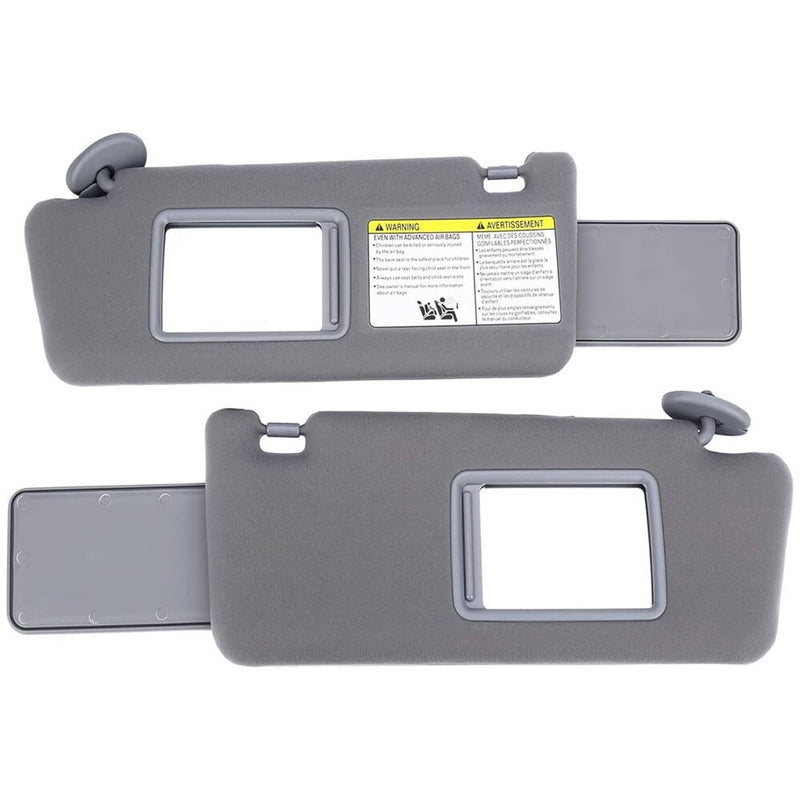 Sun Visor Set LH Driver RH Passenger Side for 2005-2015 Toyota Tacoma Pair