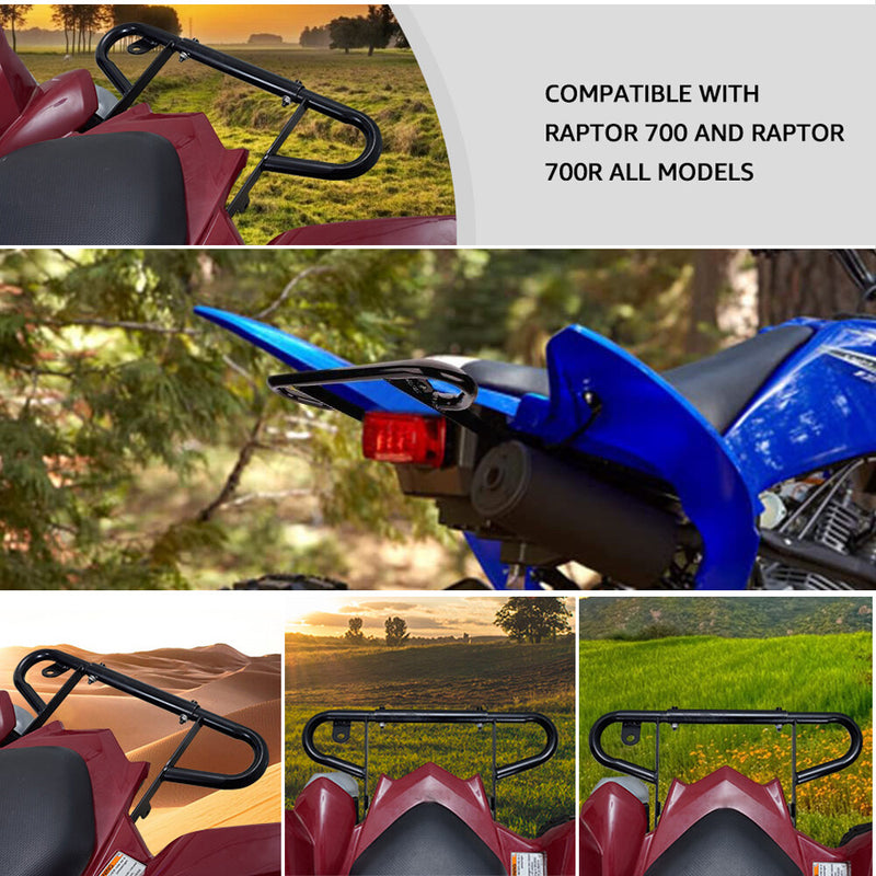 Rear Wide Grab Bar Bumper Aluminum for Yamaha Raptor 700R 2009-2024