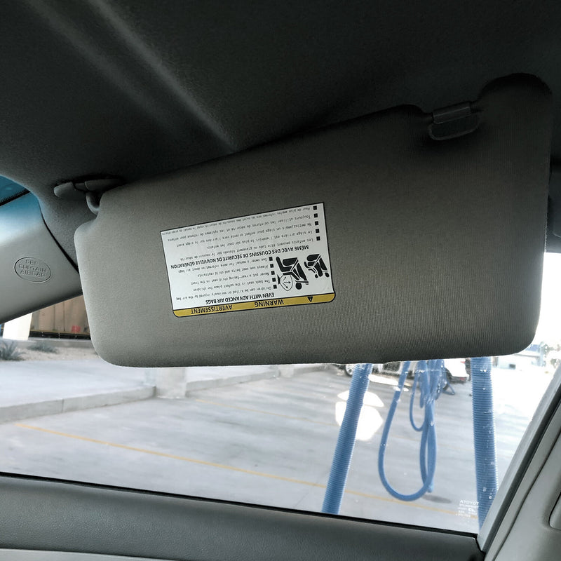 Sun Visor Left & Right Side With Sunroof Gray for Toyota Camry 2007-2011 Pair