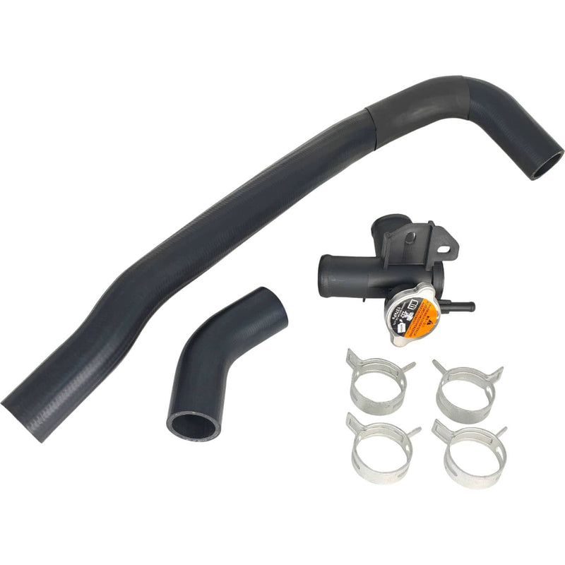 DURAFORCE Engine Upper Radiator Coolant Hose Filler Water & Neck Outlet Flange Cap Kit