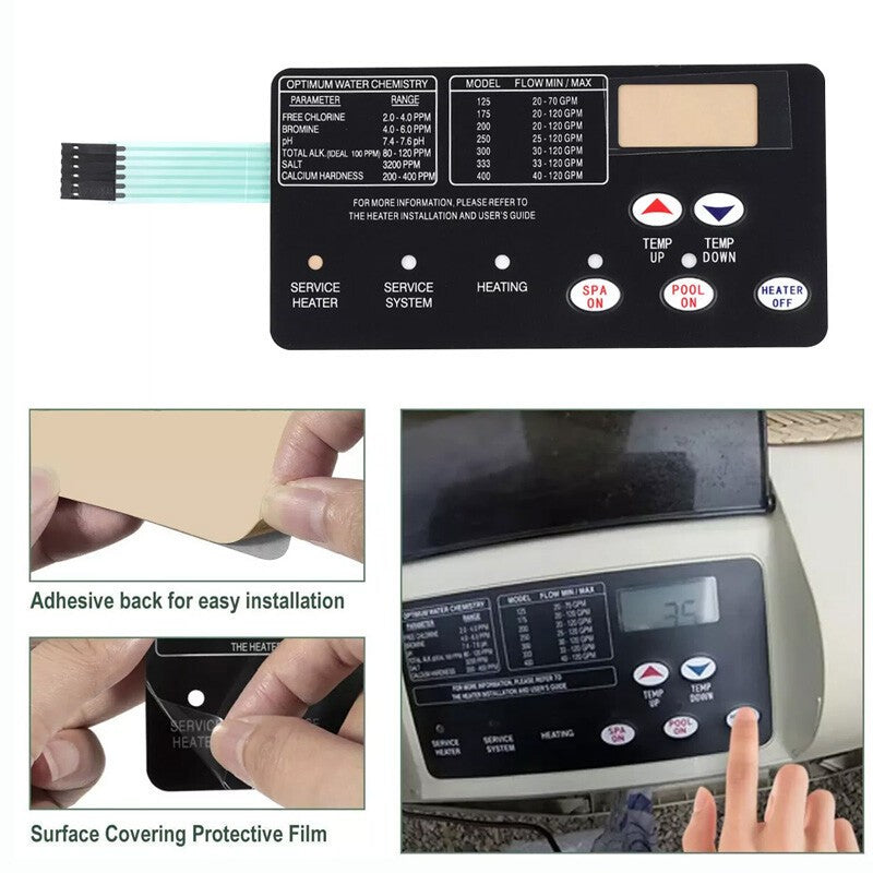472610Z Control Board Kit with Switch Pad for Pentair Master Temp 400 42002-0007