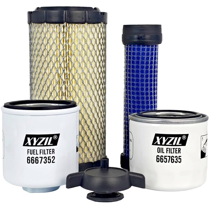 DURAFORCE Maintenance Filter Kit for Bobcat E26 D1105 Engine 20.9 HP EPA T4 / EU STG V