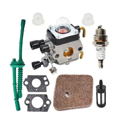 DURAFORCE Carburetor Carb for STIHL FS55 FS45 FS46 FC55 FS38 HS45 with Fuel Line Kit