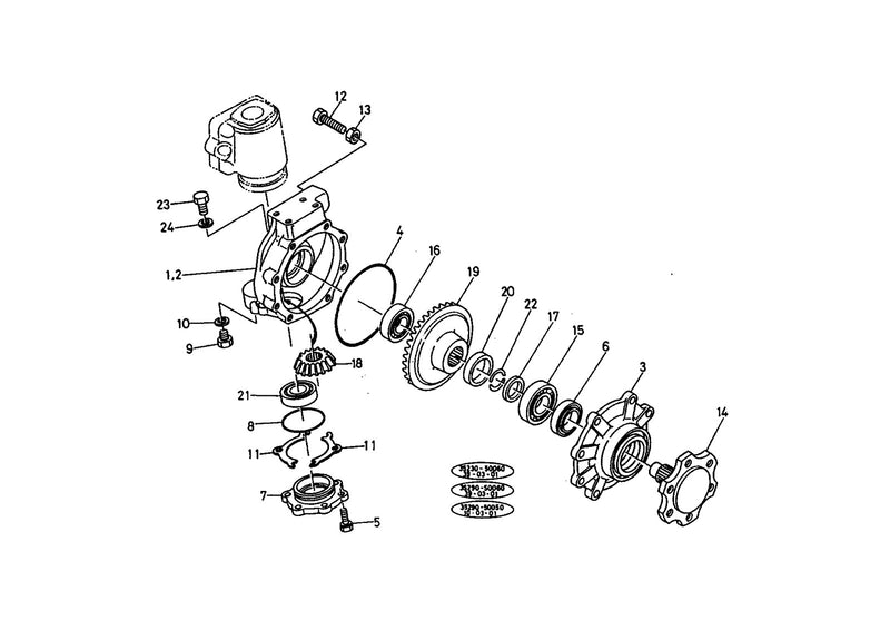 Front Axle Oil Seal for Kubota L2500DT L2550DT L2550DT-GST L2600DT L2650DT