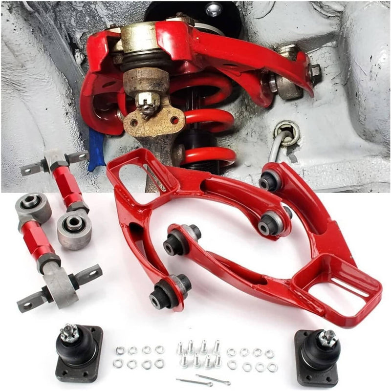 Front Upper Control Arms Rear Camber Adjustable Set for 1996-2000 Honda Civic EK