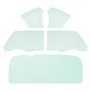 DURAFORCE Rear Side Window Glass for Chevrolet Chevelle 1970-1972 2 Door 5 Pcs