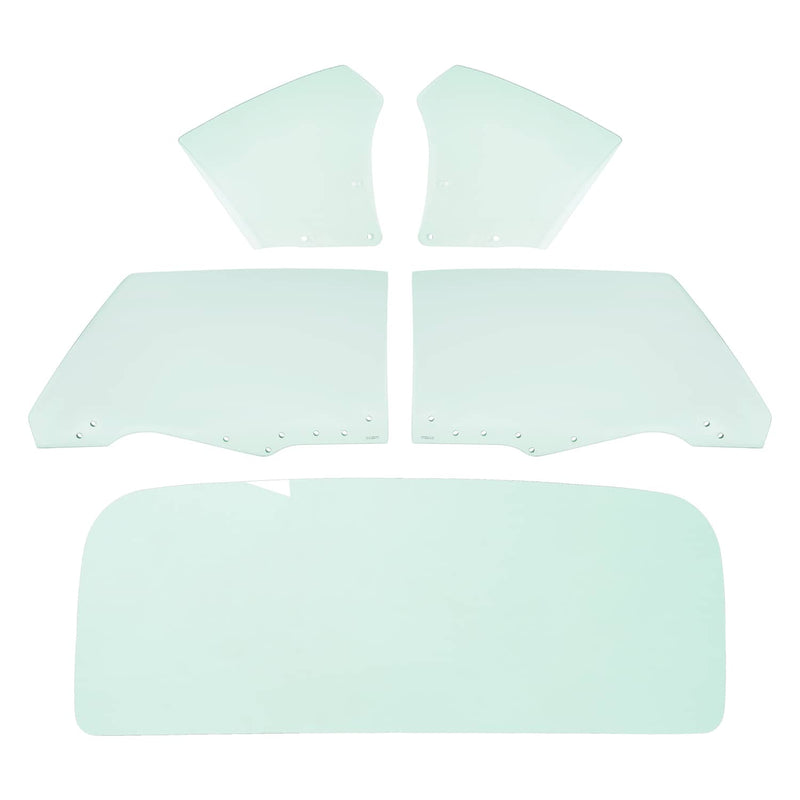 DURAFORCE Rear Side Window Glass for Chevrolet Chevelle 1970-1972 2 Door 5 Pcs