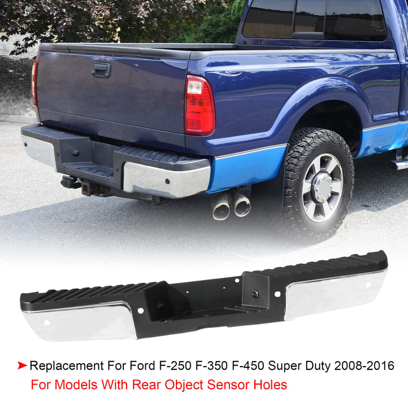 Rear Step Bumper Assembly with Sensor Hole for Ford F250 F350 Super Duty 2008-20