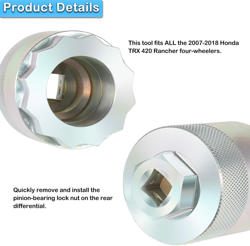 64mm Rear Differential Pinion Bearing Nut Socket Tool for Honda TRX 420