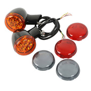 DURAFORCE Rear LED Turn Signals Light Bracket for Harley Sportster XL 883 1200 1992-2022
