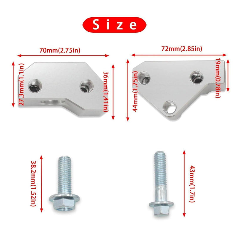 Knock Sensor Relocation Bracket Kit for GM Gen III LS V8 Engines LS1 1997-2007