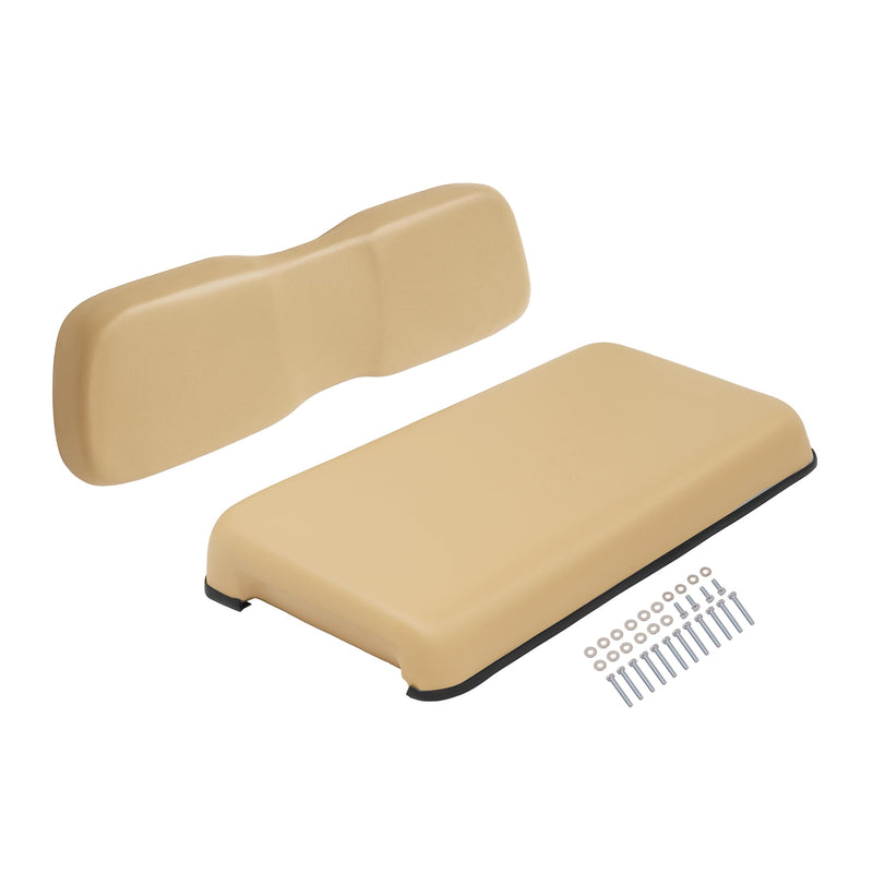 Front Seat Bottom & Back Cushion for Club Car DS 2000.5-UP Tan Golf Cart