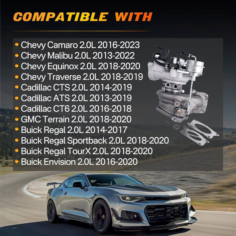 Turbo Turbocharger for Chevy Camaro Equinox Malibu Cadillac ATS 2.0L 12682937