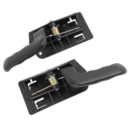 DURAFORCE Black Inside Door Handles for GMC Sierra 1500 2002-2006 LH RH 2 Pieces