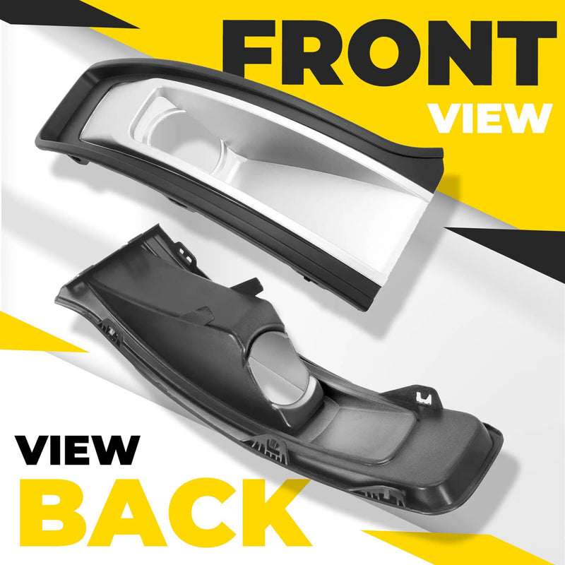 DURAFORCE Fog Light Bezel Trim Cover for Ford Flex 2013-2019 Driver Passenger Side Pair