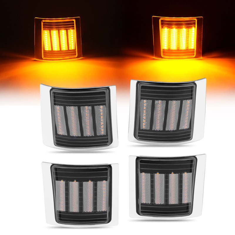 Sequential Corner Side Marker Lights for Chevy C/K 1500 2500 3500 94-98 Set
