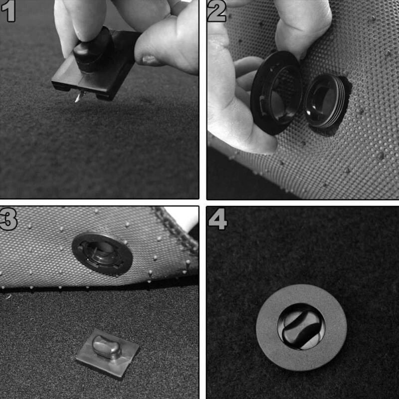 Universal Car Carpet Clip Clamps Fixing Grips Floor Mat Fastener Holders Sleeves