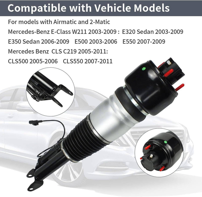 Air Suspension Strut Front Left for Mercedes E320 E500 E550 CLS500 A2113205513