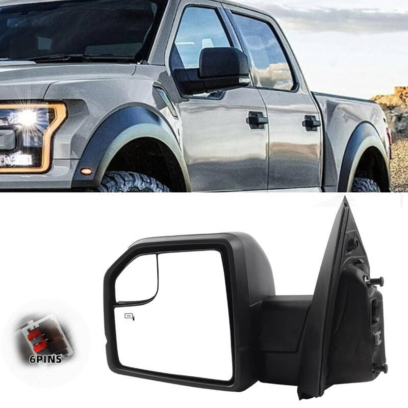 6Pin Tow Mirror Passenger Left Side Heated for 2015-2020 Ford F150 Truck