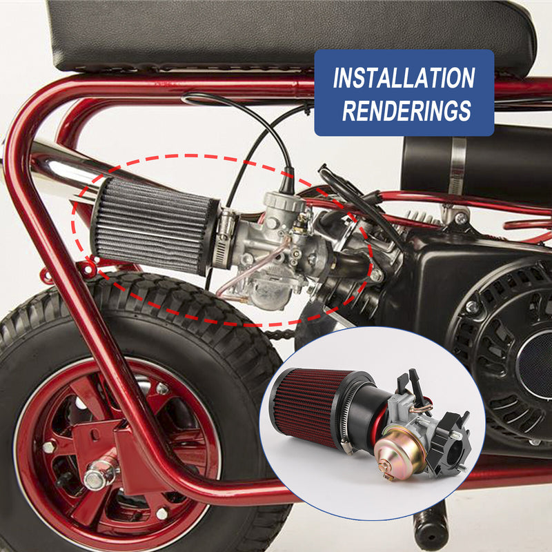 Air Filter Adapter Jet Kit Set for Predator 420CC 301CC 13HP 15HP Golf Cart