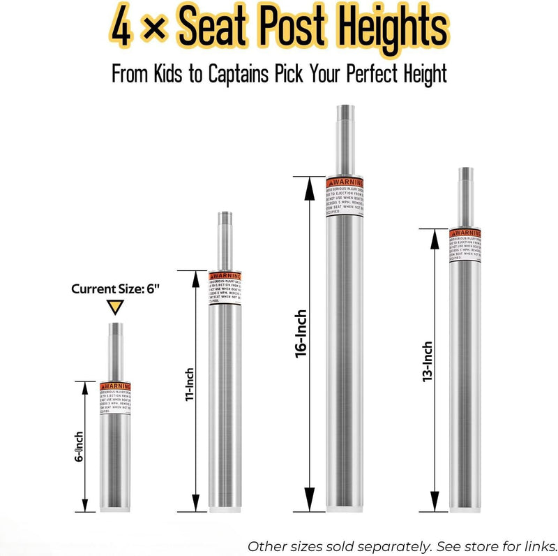 SP-2064 3/4" Boat Seat Pin Post for Most Marine Boat Seat Pedestal Base Mount