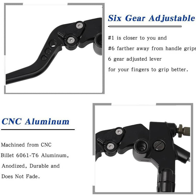 7/8'' CNC Motorcycle Brake Clutch Master Cylinder Reservoir Lever Set Universal