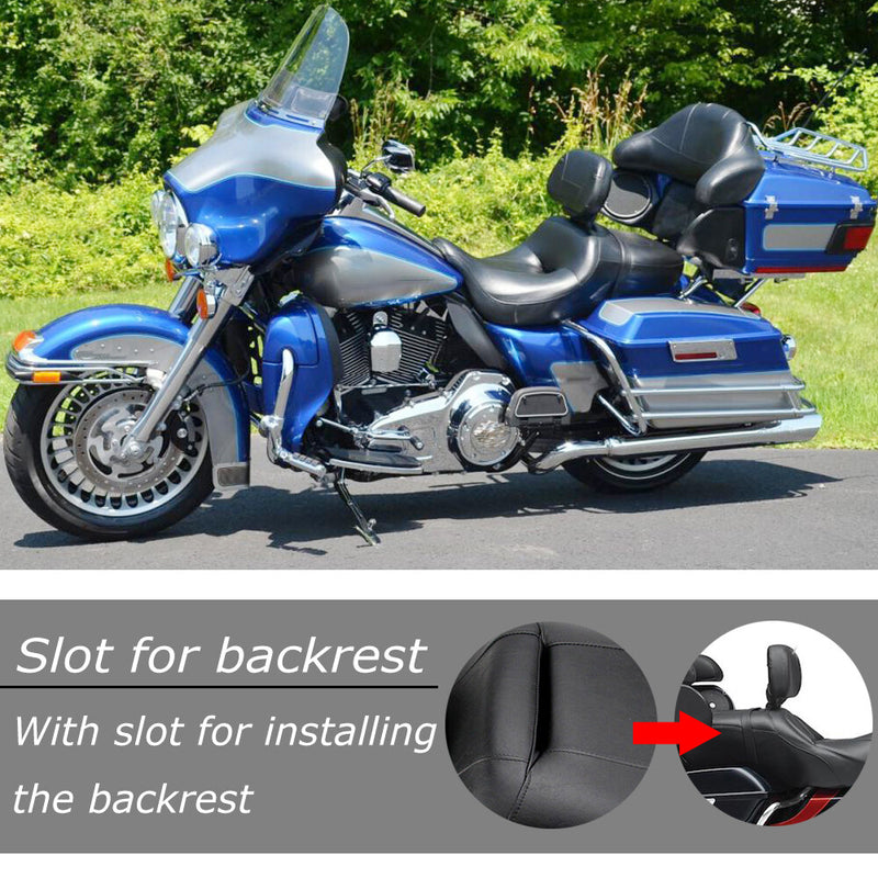Driver Passenger Two Up Seat for Harley Electra Glide Ultra Classic 08-Up
