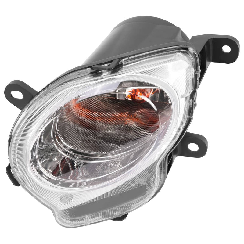 DURAFORCE Turn Signal Light Left With Bulb Chrome Trim Parking Lamp for Fiat 500 2012-2017