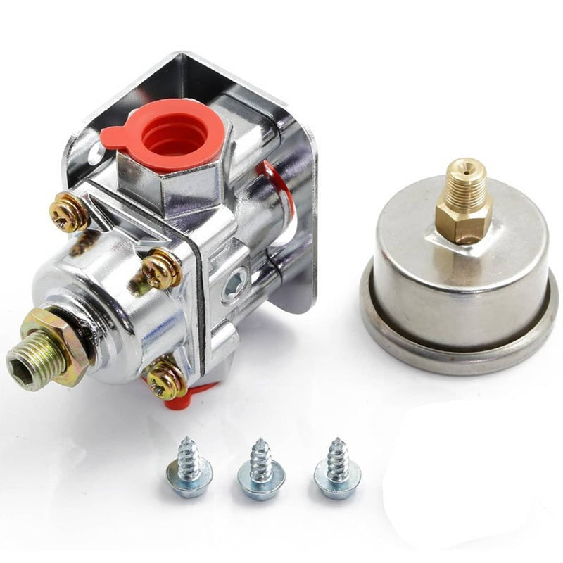12-804 Low Fuel Pressure Regulator Gauge for Carburetor Carb Quick Fuel