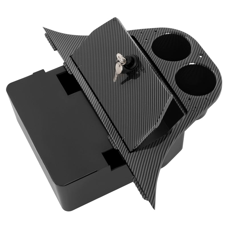 Carbon Fiber Style Dash Compartment for Yamaha Drive Golf Carts Plastic