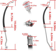DURAFORCE 21548739 Hydraulic Steering Cylinder Hose Kit for Volvo Penta DPH DPR Inboard