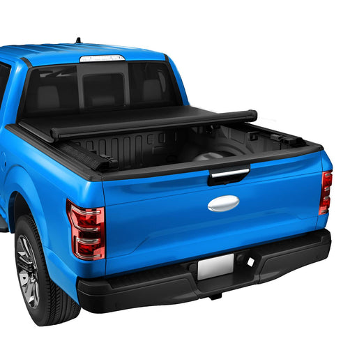 DURAFORCE 5 FT Fleetside Short Bed Soft Roll-Up Tonneau Cover for Toyota Tacoma 2005-2015