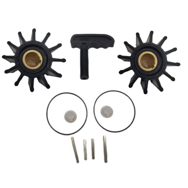 DURAFORCE 17000K Impeller Kits With Puller for Sherwood Cummins Caterpillar 2 Sets