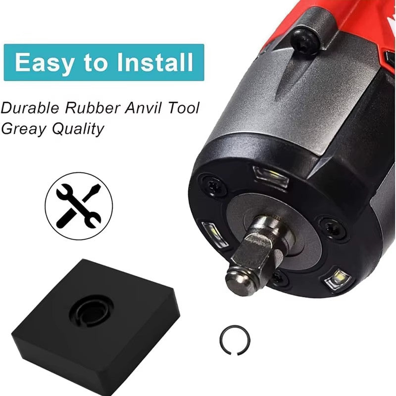 3 Sets 3/8" Impact Wrench Retaining Ring Clip with O-Ring for Milwaukee Type