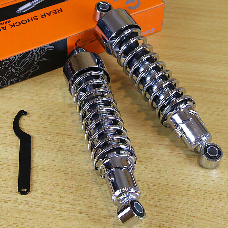 Chrome 11.75" Rear Shocks Lowering for Harley Road King FLHRC Sportster