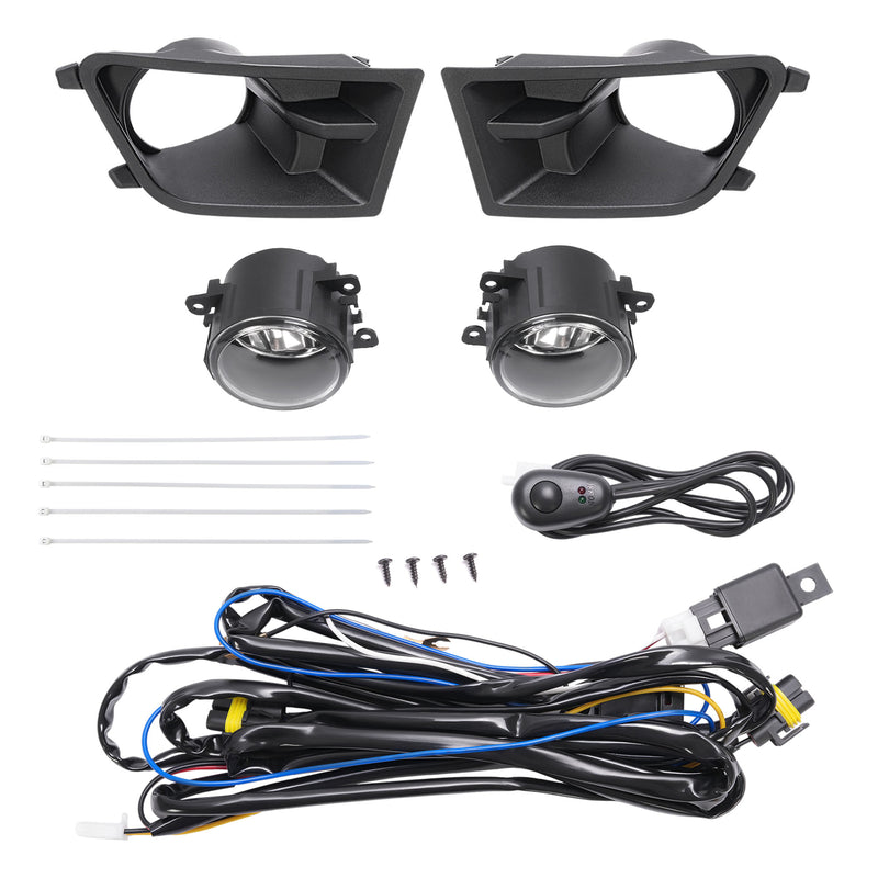 Front Bumper Fog Lights Driving Lamps And Bezels for Ford Mustang 2010-2012 Left