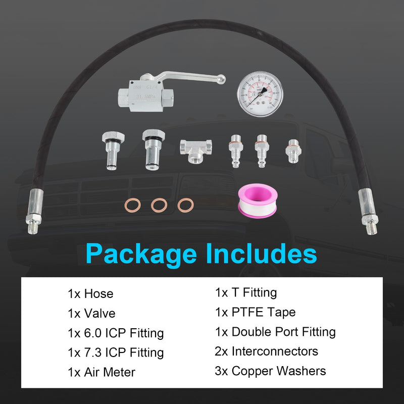 IPR Air Test Tools High Pressure Oil System for Ford 6.0L-7.3L Diesel