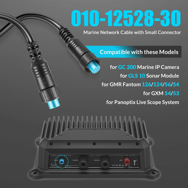 010-12528-30 Marine Network Cable 6.5 ft 2 m Small Connector for GLS 10