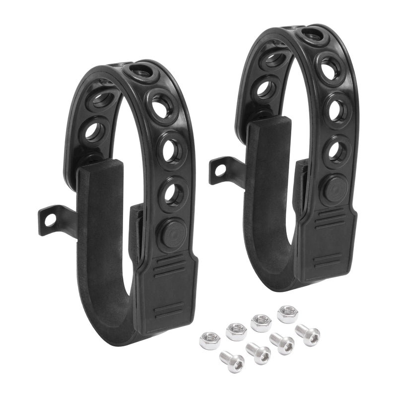 Powder Coated Rubber Gun Rack Straps for Seat Back MOLLE Mounting 2 Pack