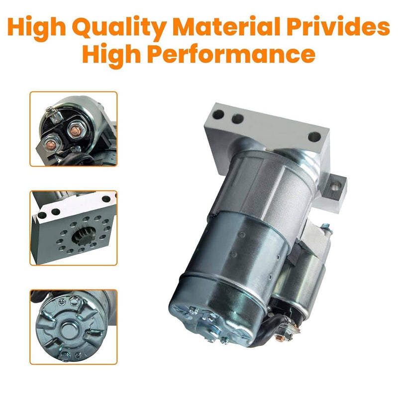 Starter Motor for Chevy SBC BBC GM Super Mini High Torque 1.4KW CW 10 Teeth