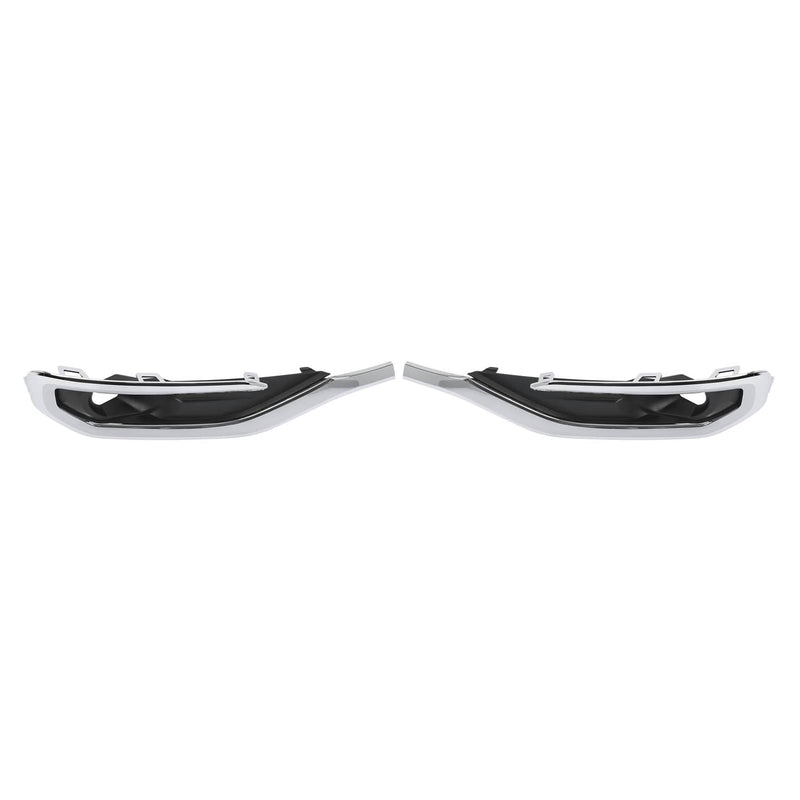 DURAFORCE Fog Light Trim Bezel Chrome for GMC Acadia 2017-2019 Passenger Driver Side