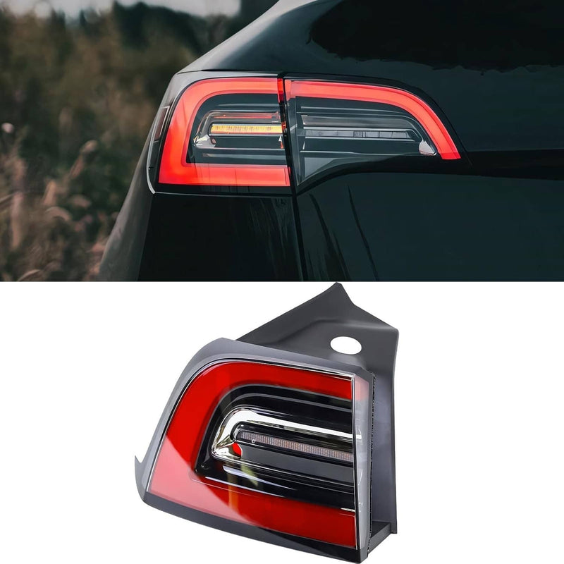 LED Tail Light Assembly Left Driver Rear for Tesla Model Y 4Pins 2019-2024