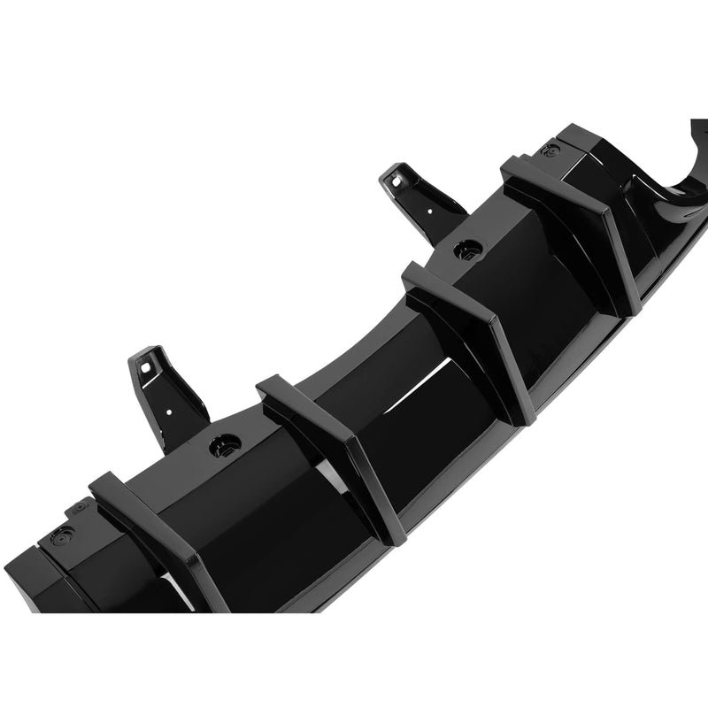 DURAFORCE Rear Bumper Diffuser Dual Exhaust for Dodge Durango 2011-2025 Glossy Black