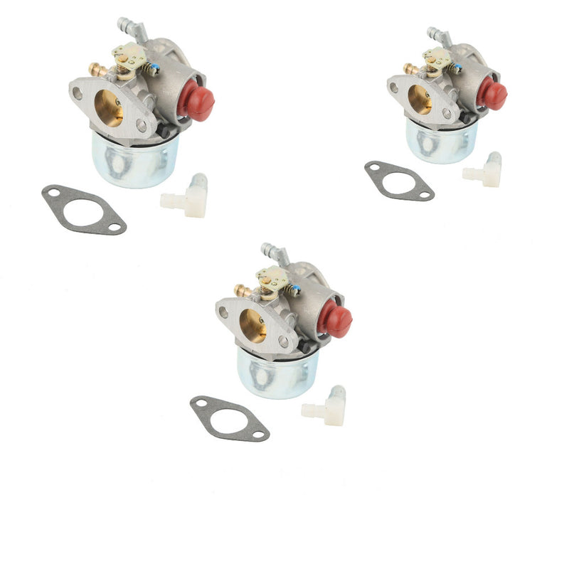 3 Pcs Carburetor for Tecumseh Repl OEM 640025C 640025A 640004 640014 640025