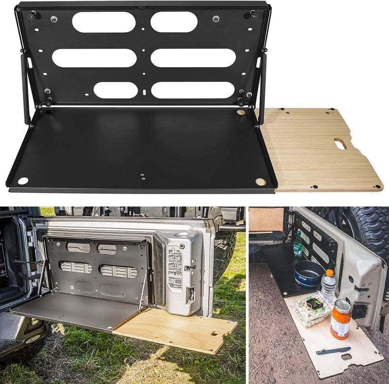 Drop Down Tailgate Table for Jeep Wrangler JK JKU JL JLU Unlimited 2007-2022