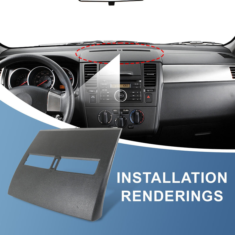 Center Dash Console Instrument Panel Cluster Lid Bezel for Nissan Versa 2007-12