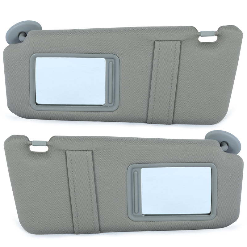 Sun Visor Left & Right Side With Sunroof Gray for Toyota Camry 2007-2011 Pair