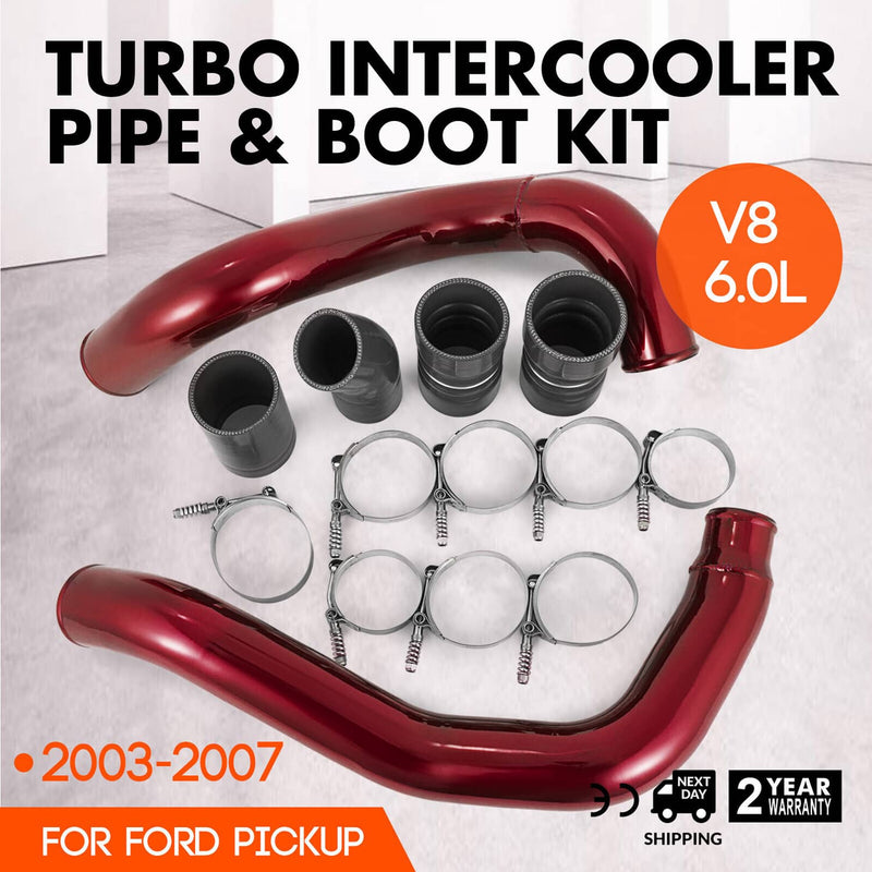 Turbo Intercooler Pipe Kit & Intake Elbow for Ford F250 6.0L Powerstroke 03-07