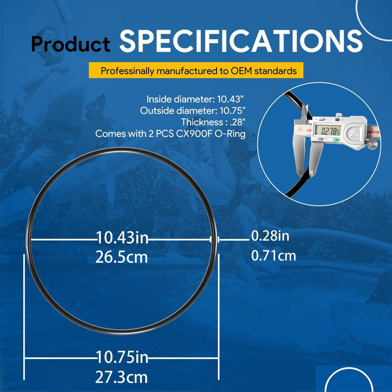 CX900F O-Ring for Hayward Star-Clear Plus Cartridge Filter C751 C900 C1200 2PCS