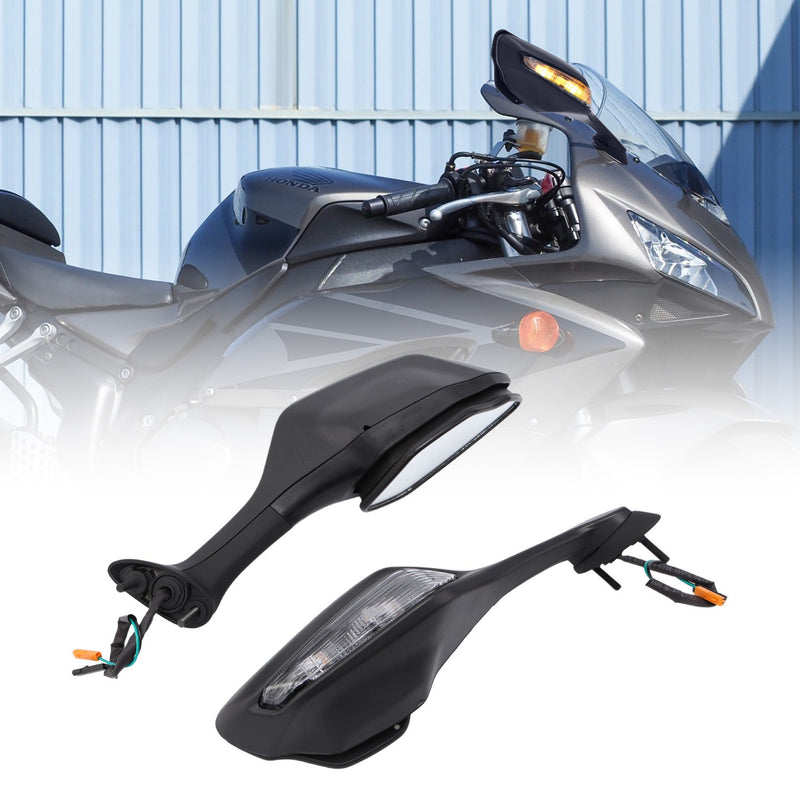 LED Turn Signal Mirrors for Honda CBR1000RR 2017-2024 2025 Rear Left Right